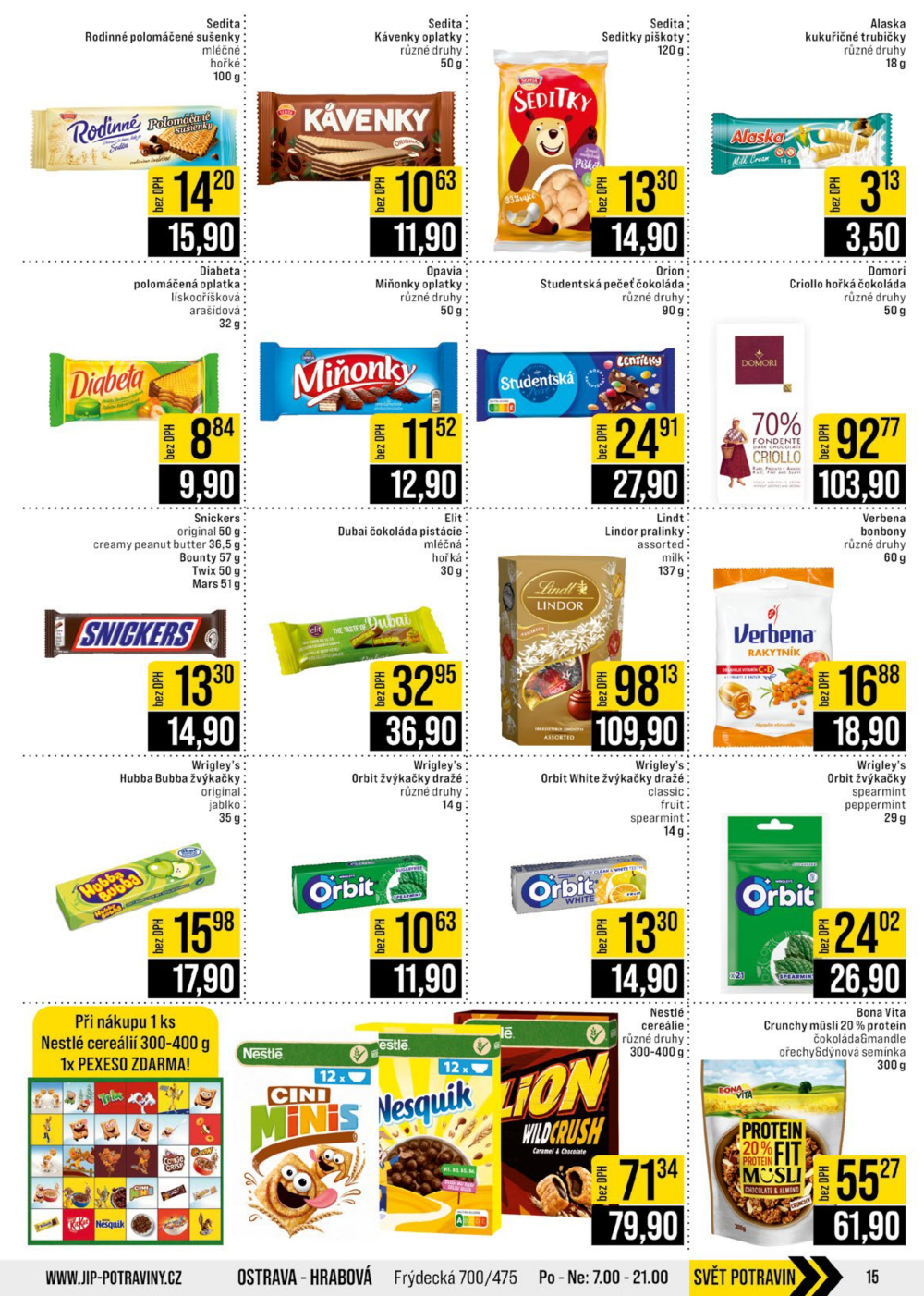 Leták JIP leták CC Cash & Carry - Brno, Ostrava, Praha, Polička, Olomouc, Karlovy Vary, Zlín, Jilemnice, Pardubice - strana 15