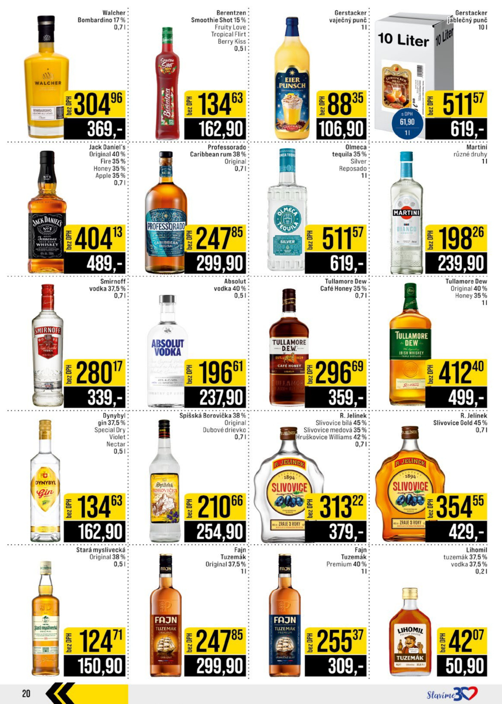 Leták JIP leták CC Cash & Carry - Brno, Ostrava, Praha, Polička, Olomouc, Karlovy Vary, Zlín, Jilemnice, Pardubice - strana 20