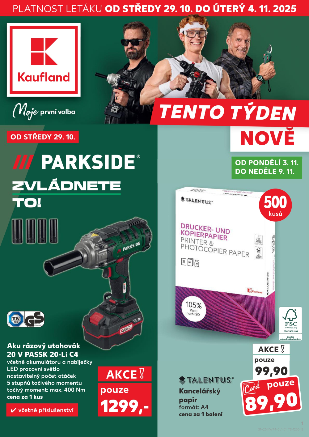 Leták Kaufland leták - Spotřební zboží - strana 1