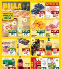 Akční leták BILLA malý  Akční leták BILLA malý