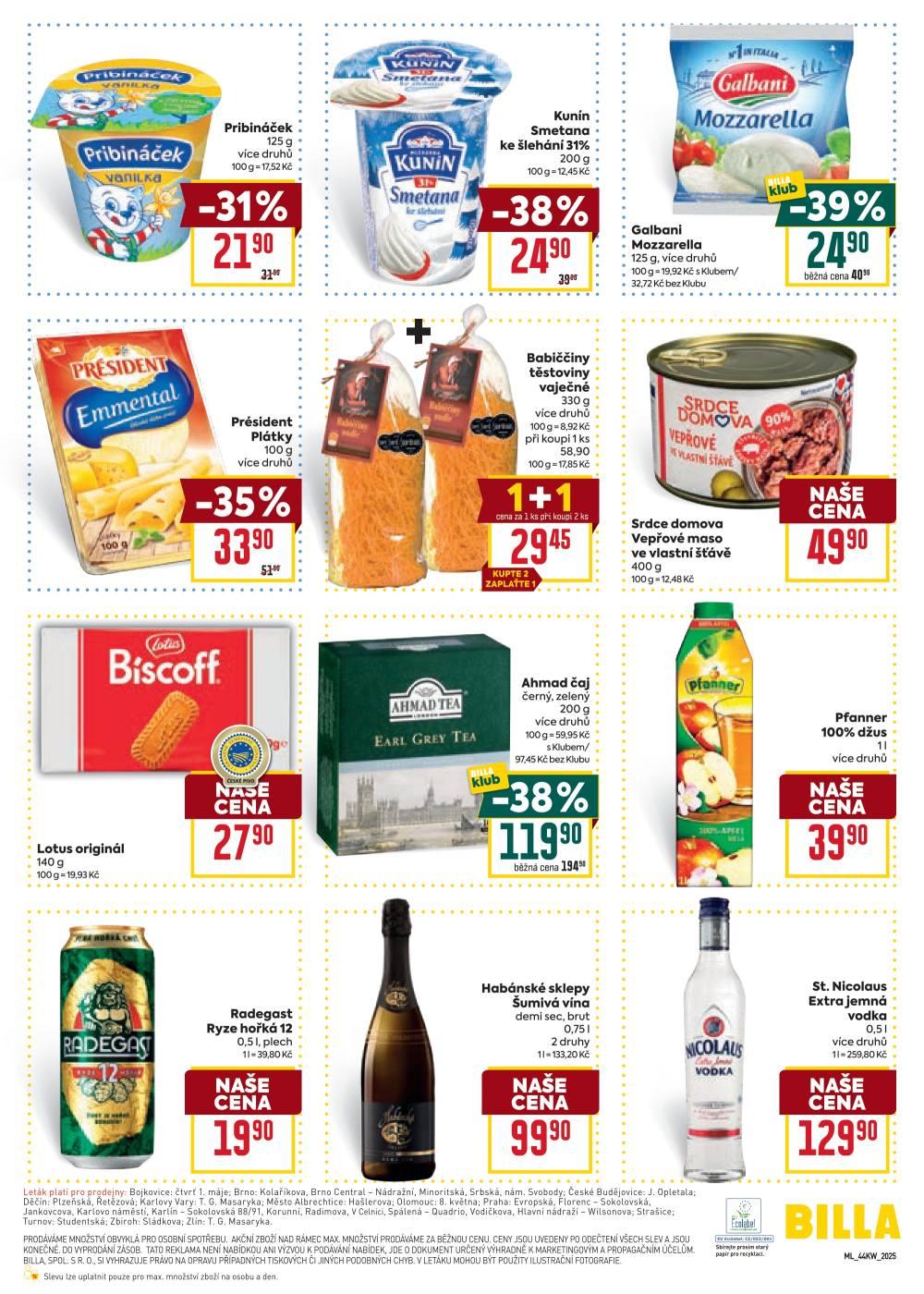 Leták BILLA malý leták - strana 3