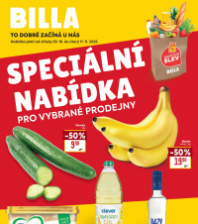 Akční leták BILLA  - Speciální nabídka pro vybrané prodejny