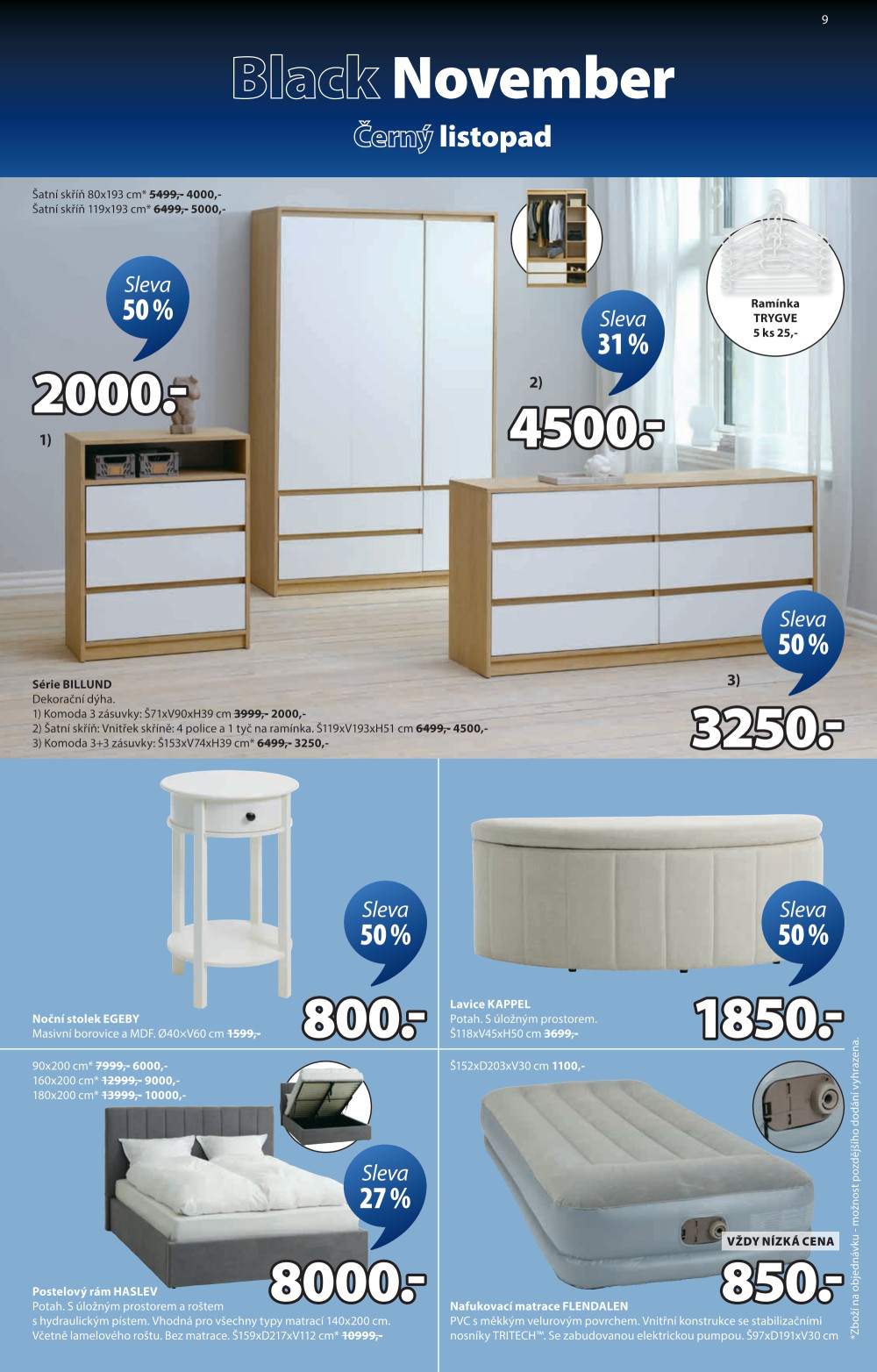 Leták Jysk leták - Černý listopad - strana 10