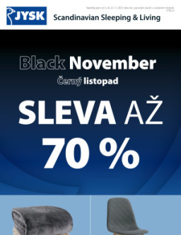 Jysk leták - Černý listopad