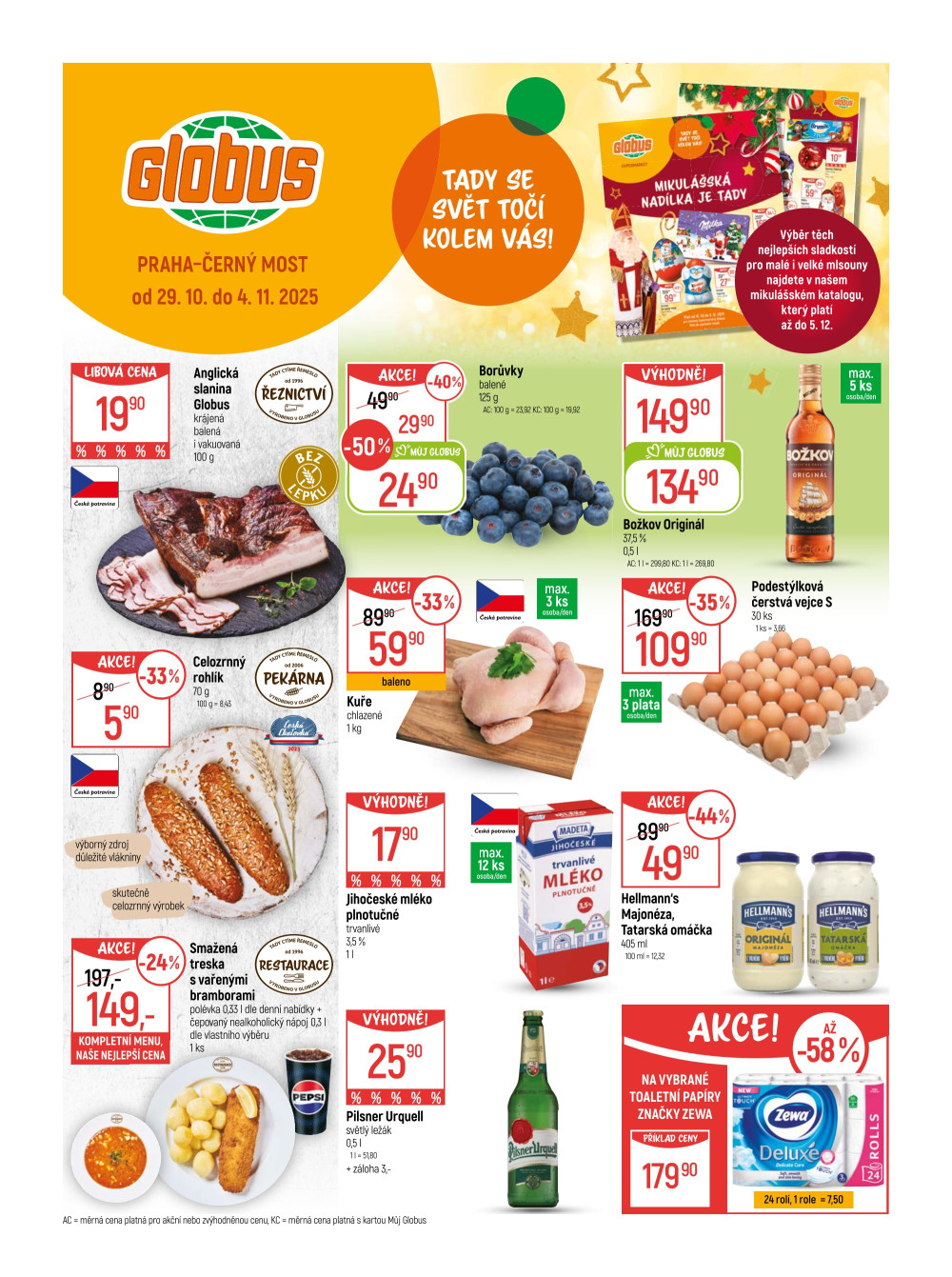 Leták Globus leták Praha - Černý Most - strana 1