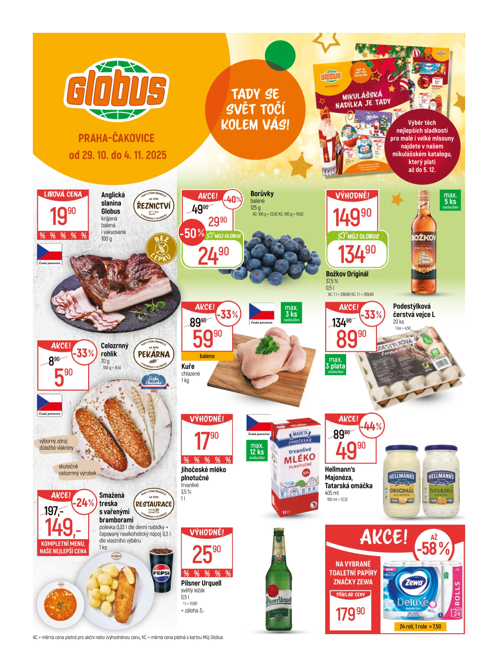 Leták Globus leták Praha - Čakovice - strana 1