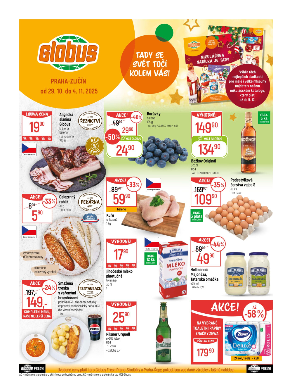 Leták Globus leták Praha - Zličín - strana 1