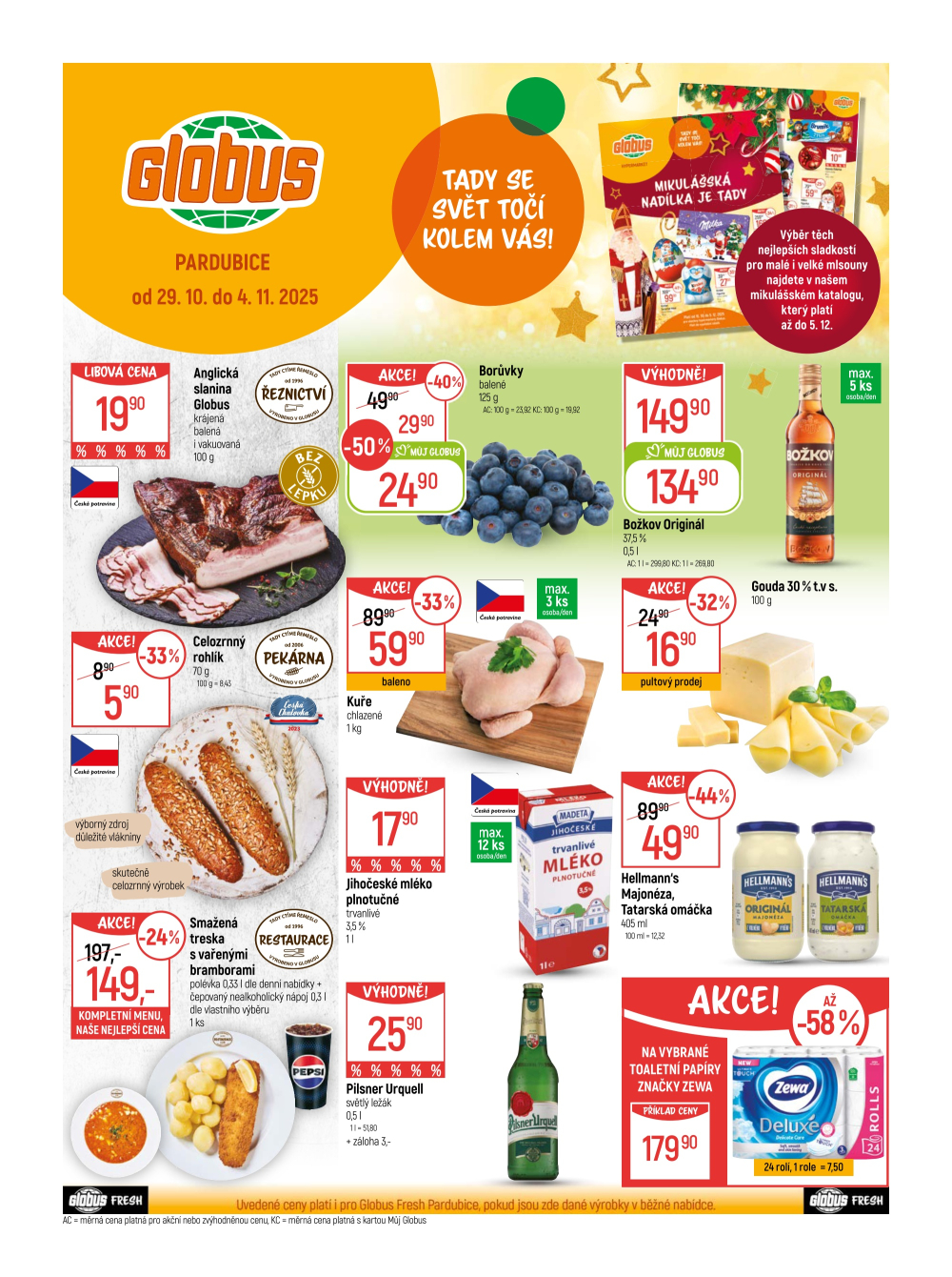 Leták Globus leták Pardubice - strana 1