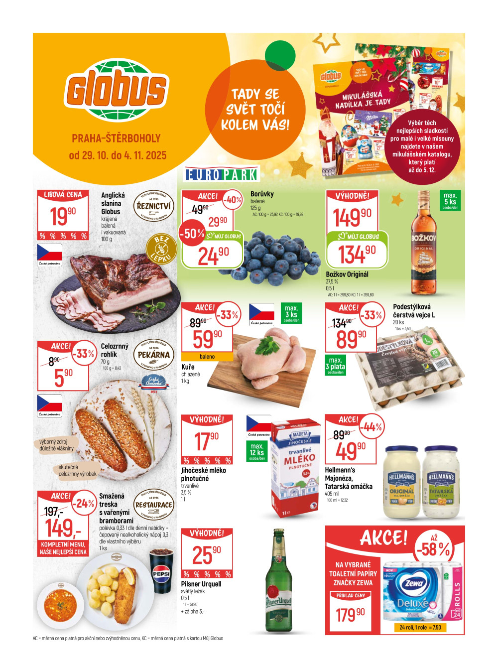 Leták Globus leták Praha - Štěrboholy - strana 1