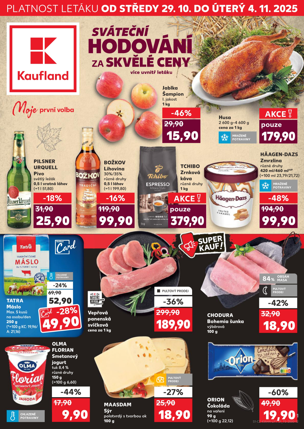 Leták Kaufland leták Třebíč, Spojovací - strana 1