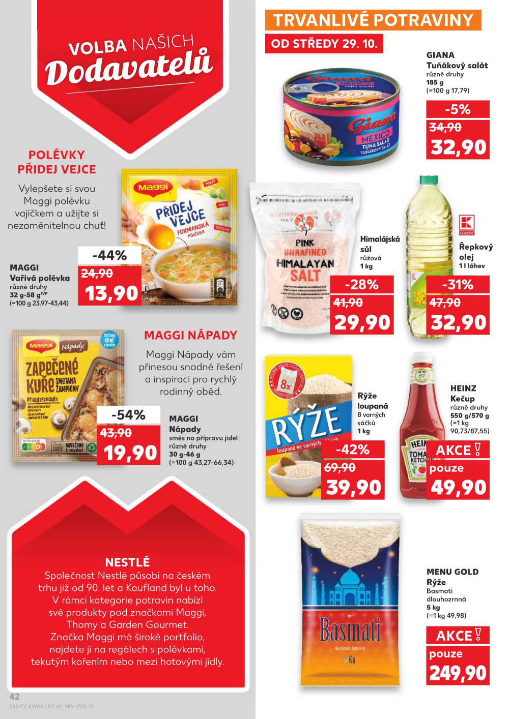 Leták Kaufland leták Praha 8 - Libeň - strana 42