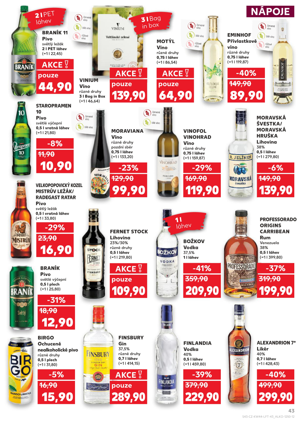 Leták Kaufland leták Praha 8 - Libeň - strana 43