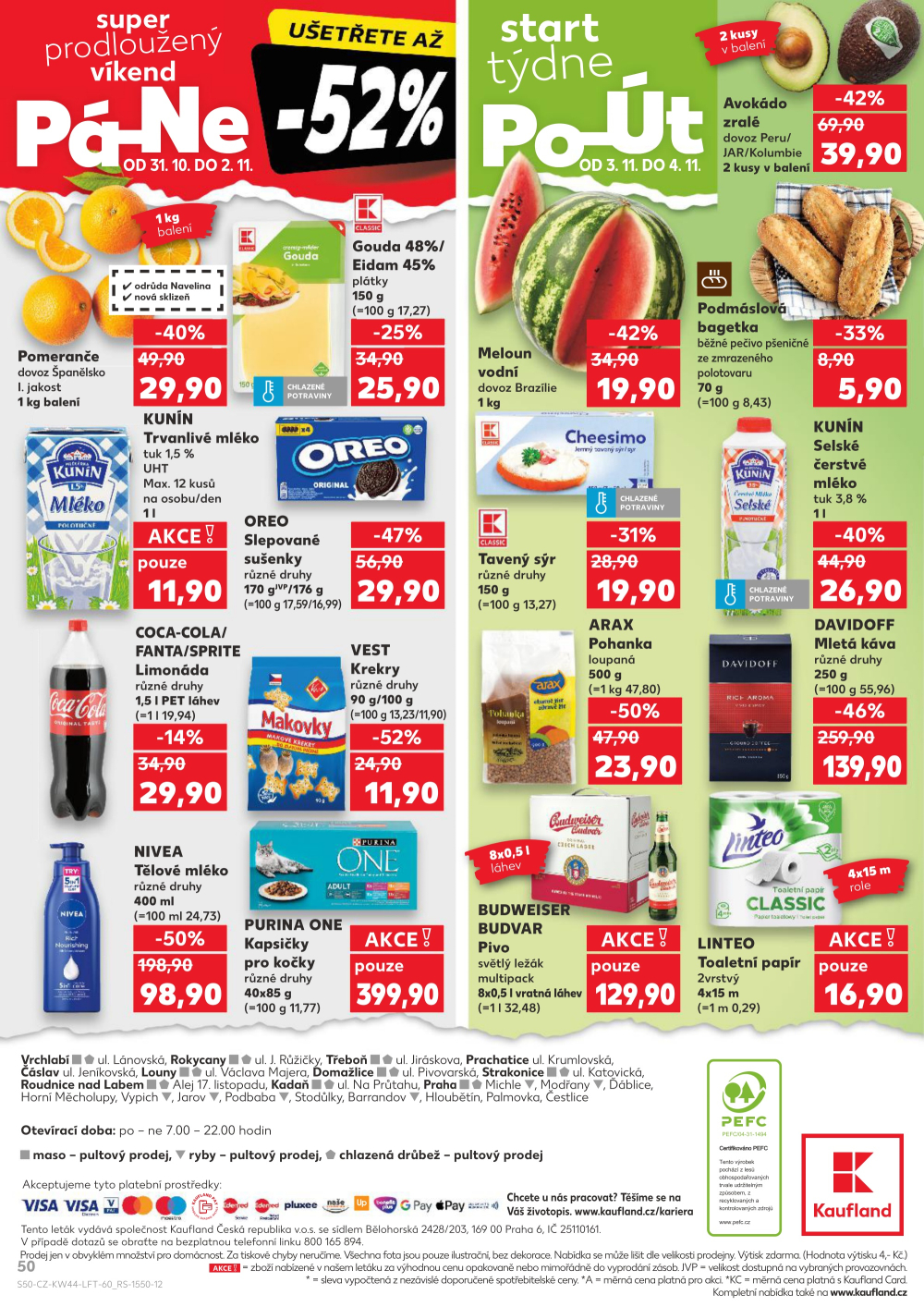 Leták Kaufland leták Praha 8 - Libeň - strana 50