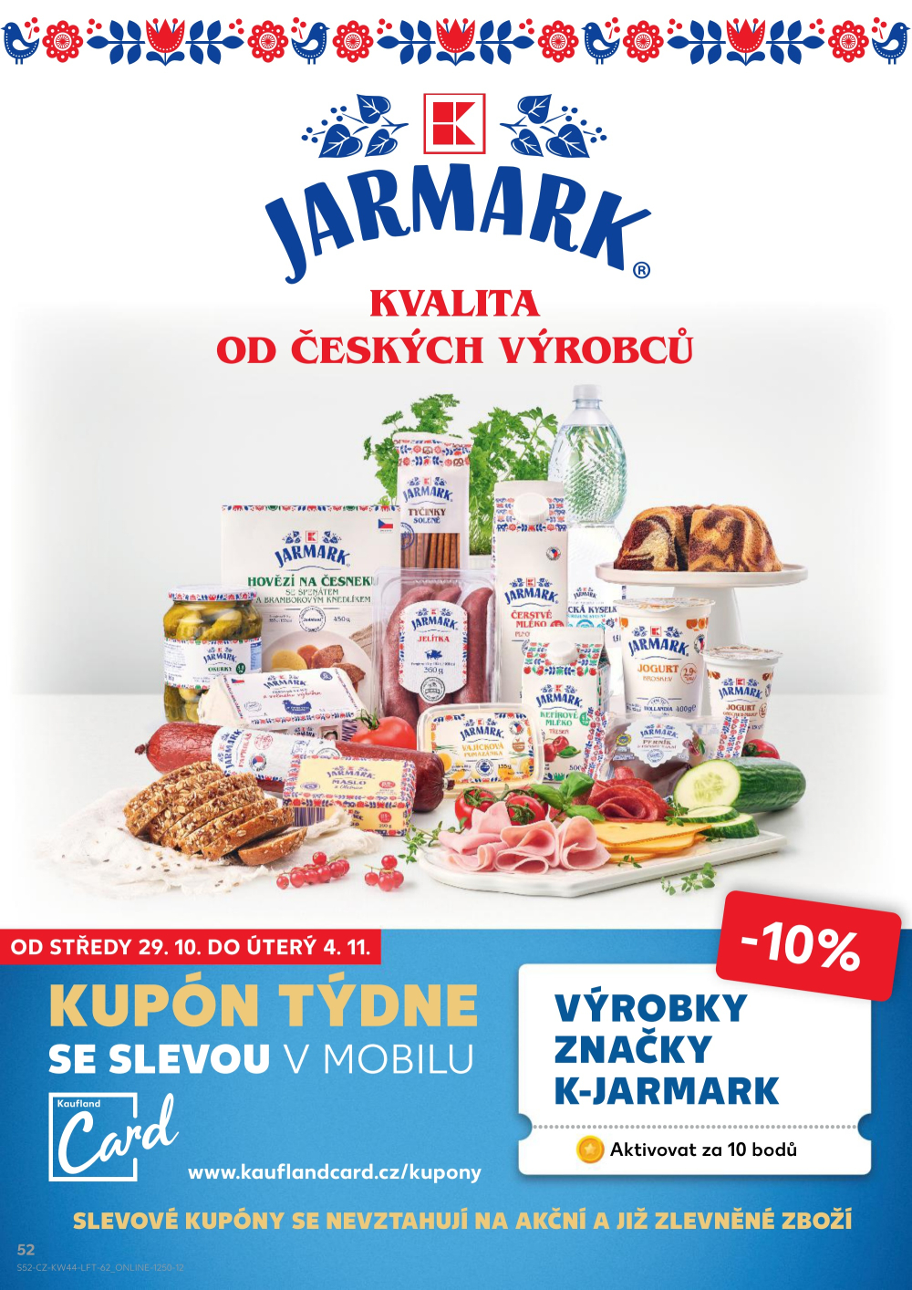 Leták Kaufland leták Jablonec nad Nisou, Jateční - strana 52