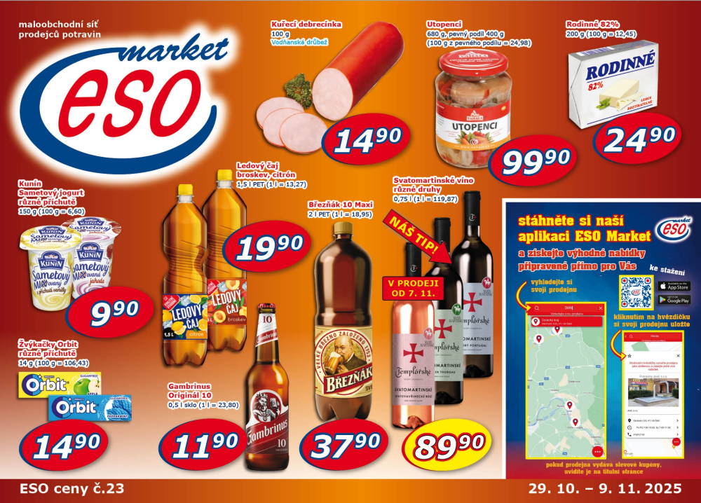 Leták ESO MARKET leták - strana 1