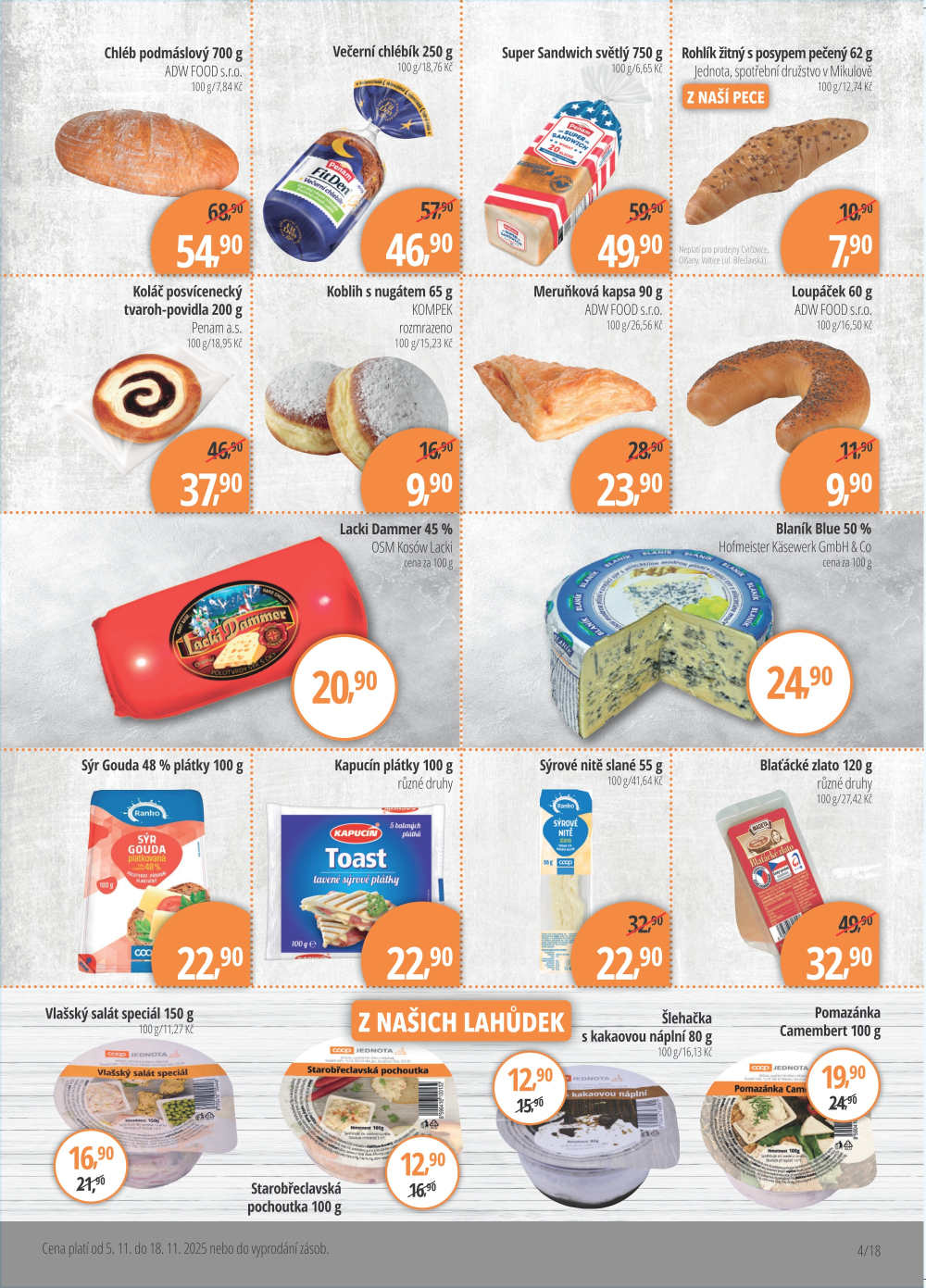 Leták Jednota Mikulov leták - strana 4