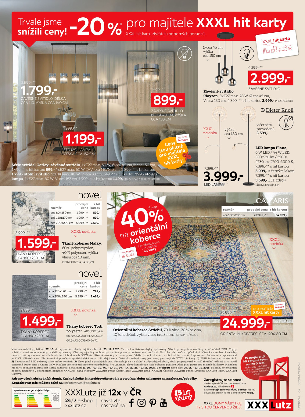 Leták XXXLutz leták - Výběr osvětlení a podlah - strana 4