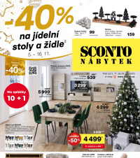 Akční leták SCONTO Nábytek 