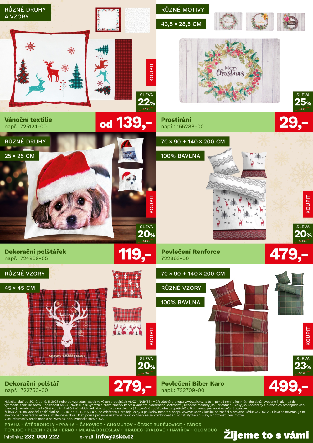 Leták ASKO nábytek leták - Vánoční zboží - strana 4
