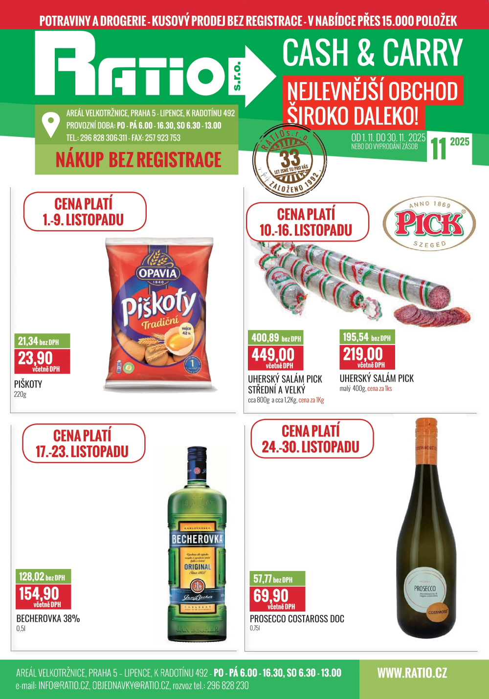 Leták Ratio leták - strana 1