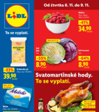 Akční leták Lidl  od čtvrtka