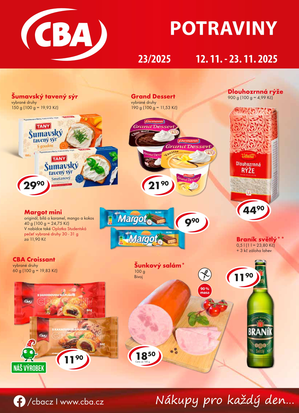 Leták CBA Potraviny leták - strana 1