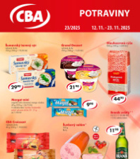 Akční leták CBA Potraviny 
