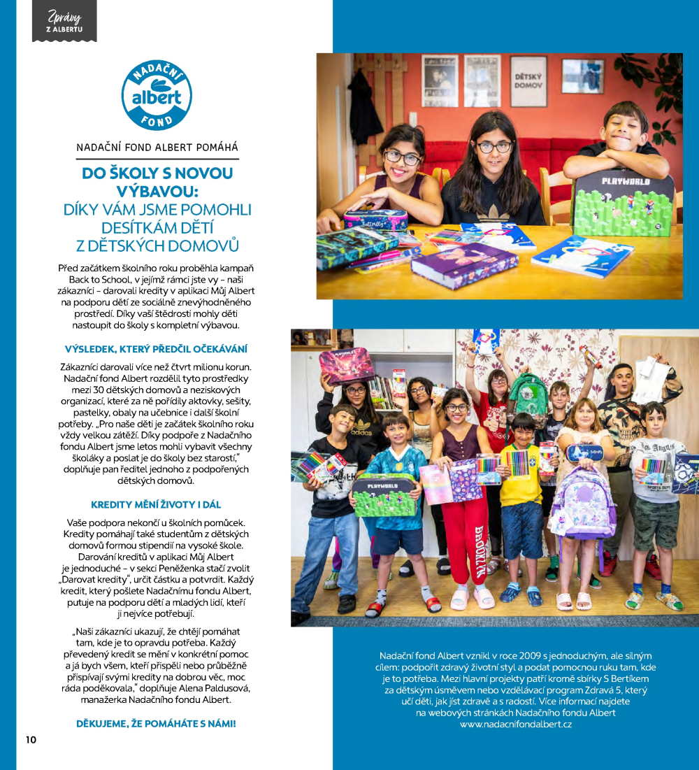 Leták Albert magazín - strana 10
