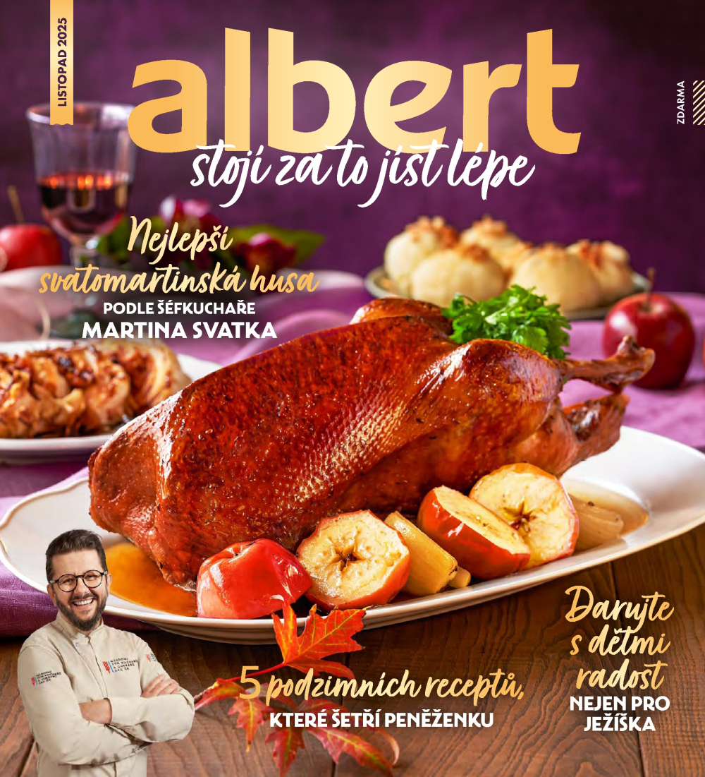 Leták Albert magazín - strana 1