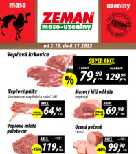 ZEMAN maso - uzeniny letáky ZEMAN maso - uzeniny letáky