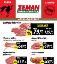Akční leták ZEMAN maso - uzeniny  Akční leták ZEMAN maso - uzeniny