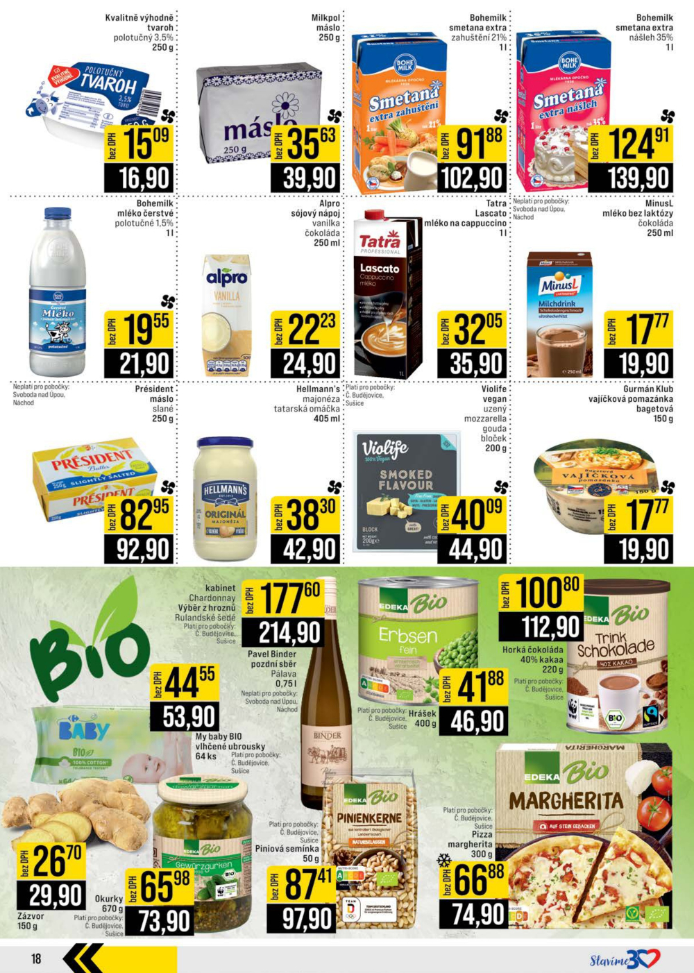 Leták JIP leták CC Cash & Carry - České Budějovice, Most, Náchod, Svoboda nad Úpou, Sušice - strana 18