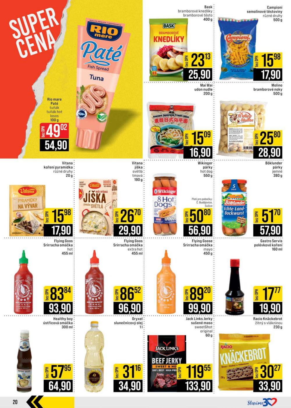 Leták JIP leták CC Cash & Carry - České Budějovice, Most, Náchod, Svoboda nad Úpou, Sušice - strana 20