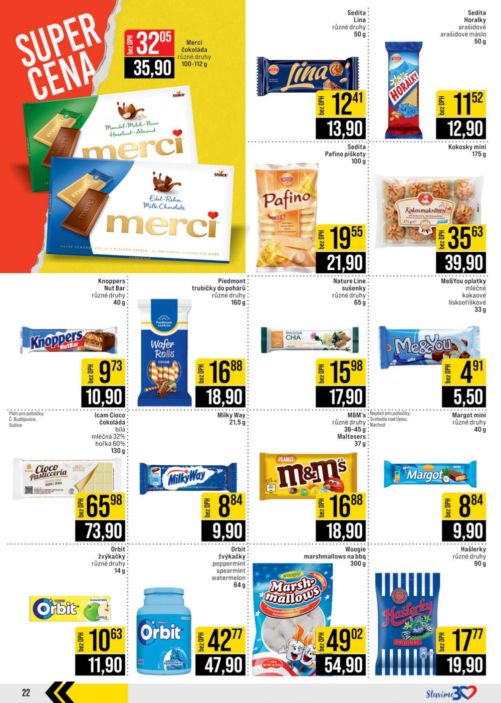 Leták JIP leták CC Cash & Carry - České Budějovice, Most, Náchod, Svoboda nad Úpou, Sušice - strana 22