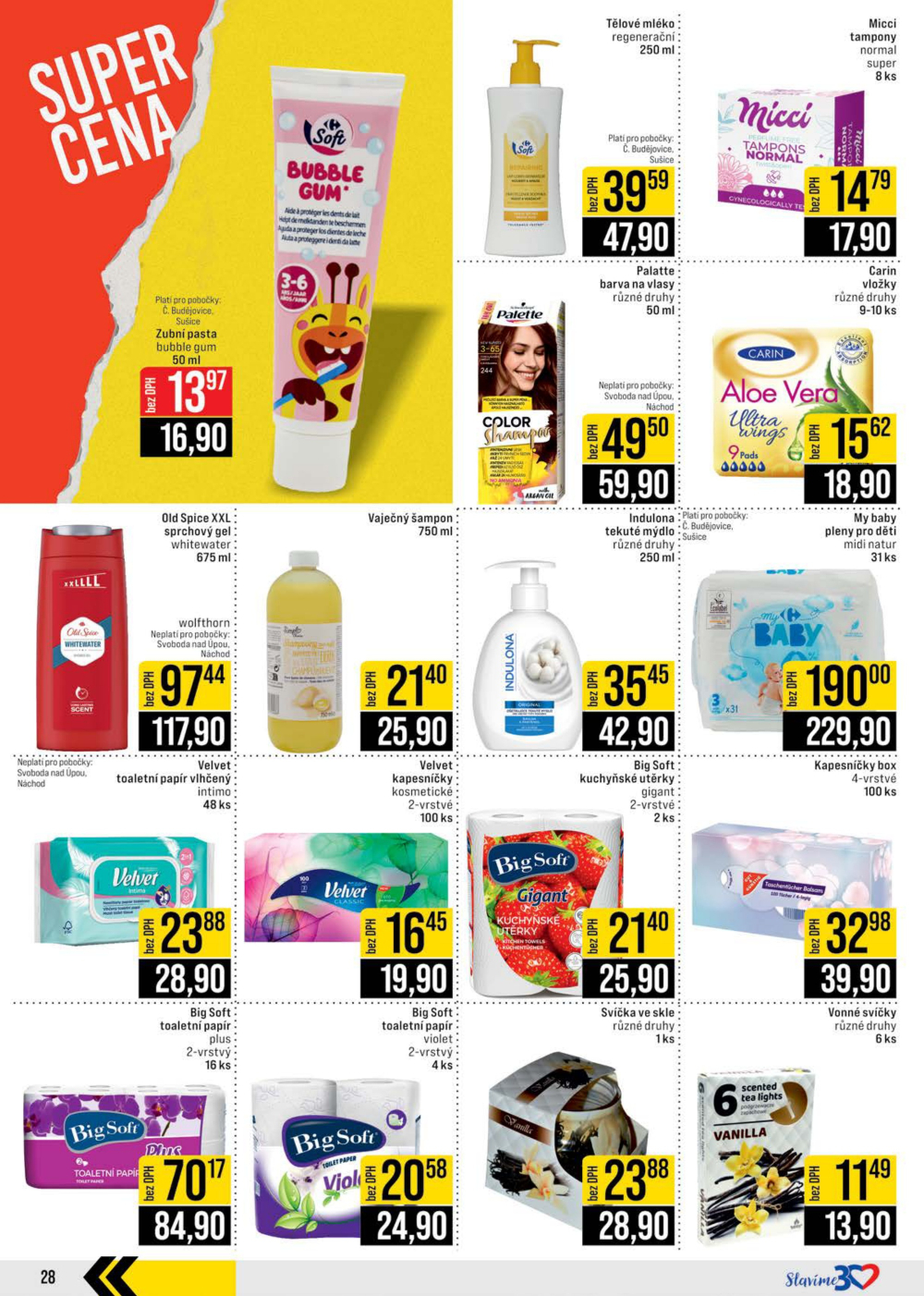 Leták JIP leták CC Cash & Carry - České Budějovice, Most, Náchod, Svoboda nad Úpou, Sušice - strana 28