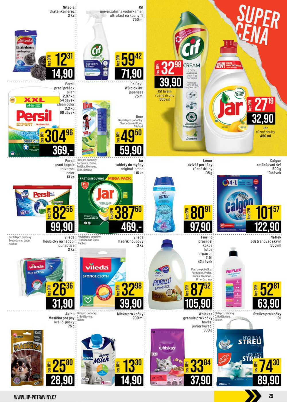 Leták JIP leták CC Cash & Carry - České Budějovice, Most, Náchod, Svoboda nad Úpou, Sušice - strana 29