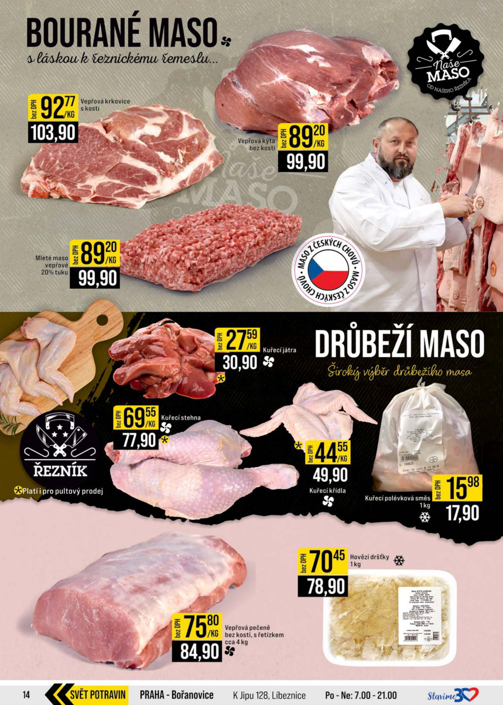Leták JIP leták CC Cash & Carry - Brno, Ostrava, Praha, Polička, Olomouc, Karlovy Vary, Zlín, Jilemnice, Pardubice - strana 14