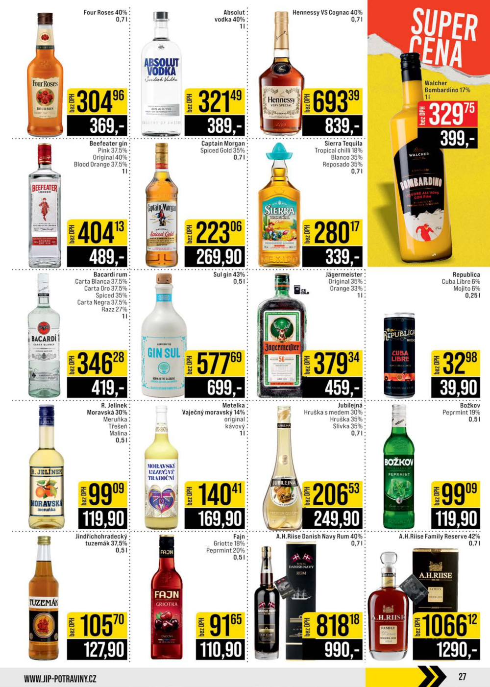 Leták JIP leták CC Cash & Carry - Brno, Ostrava, Praha, Polička, Olomouc, Karlovy Vary, Zlín, Jilemnice, Pardubice - strana 27