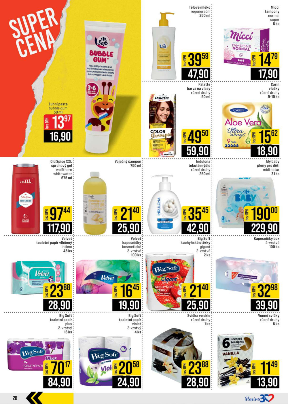 Leták JIP leták CC Cash & Carry - Brno, Ostrava, Praha, Polička, Olomouc, Karlovy Vary, Zlín, Jilemnice, Pardubice - strana 28