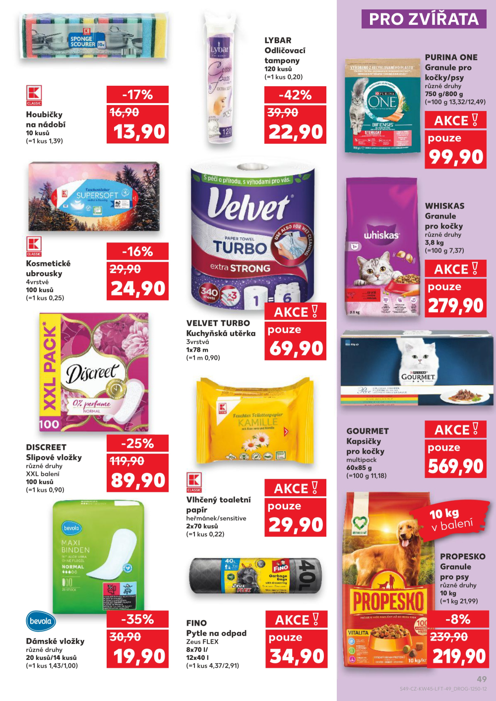 Leták Kaufland leták Praha 6 - Podbaba - strana 49