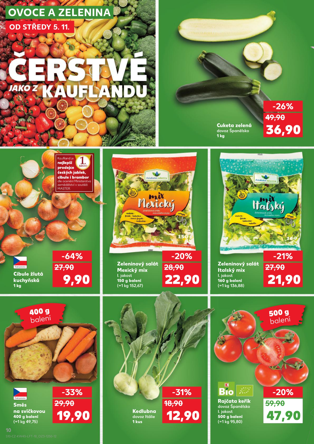 Leták Kaufland leták Znojmo, Dukelských bojovníků - strana 10