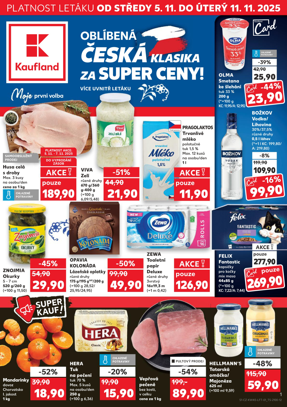 Leták Kaufland leták Olomouc, Hněvotínská - strana 1