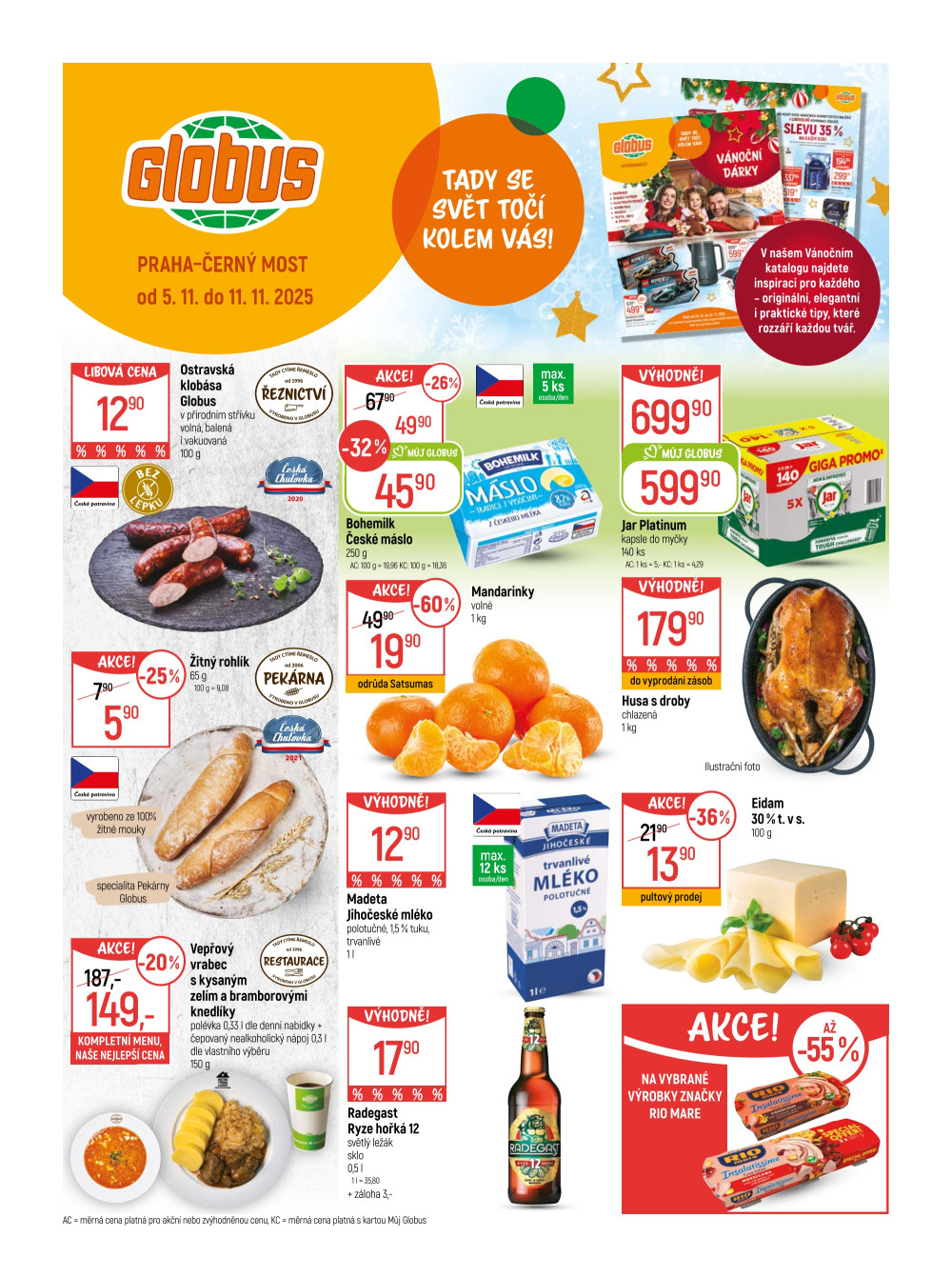 Leták Globus leták Praha - Černý Most - strana 1