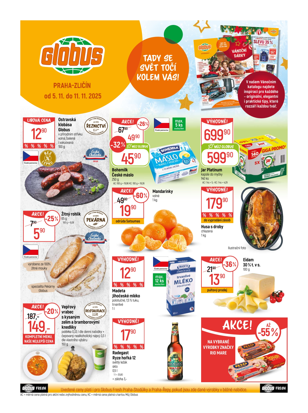 Leták Globus leták Praha - Zličín - strana 1