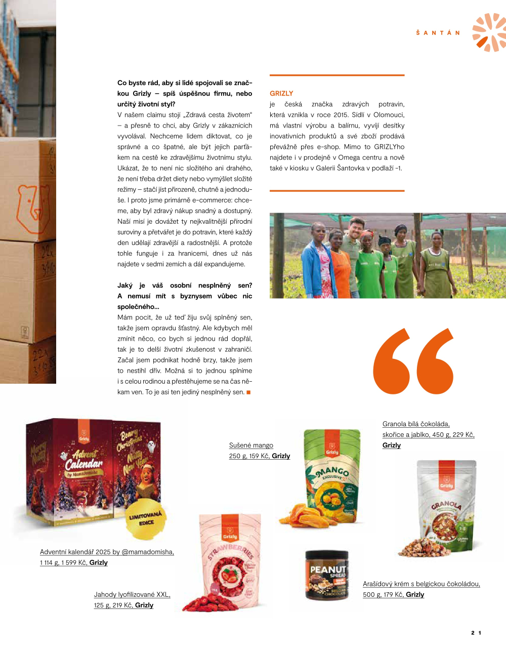 Leták Galerie Šantovka magazín - strana 21