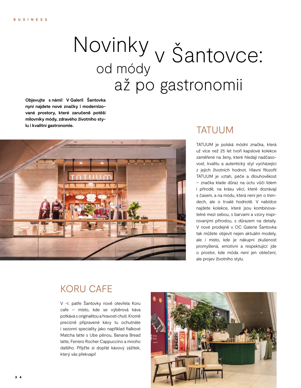 Leták Galerie Šantovka magazín - strana 34
