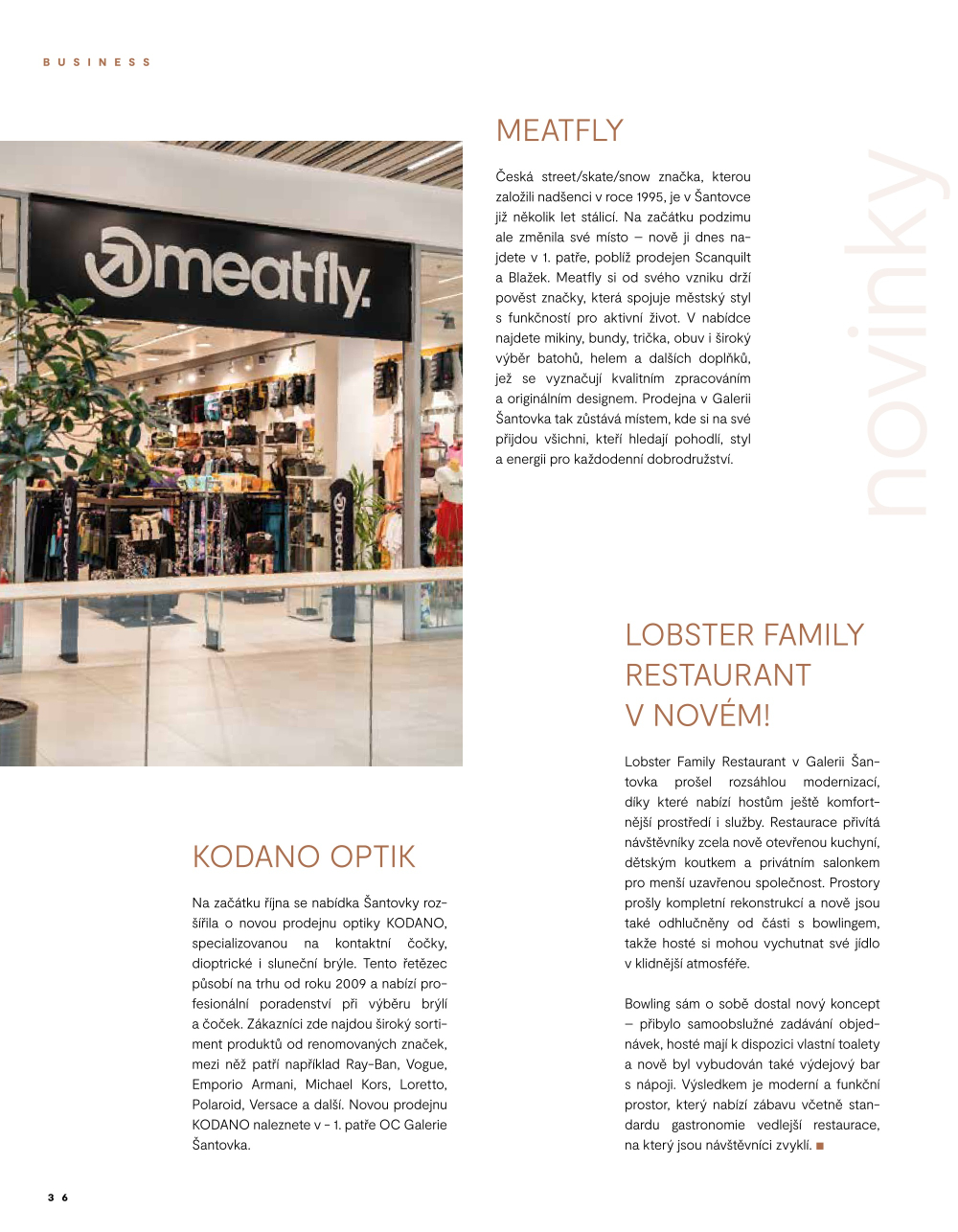 Leták Galerie Šantovka magazín - strana 36