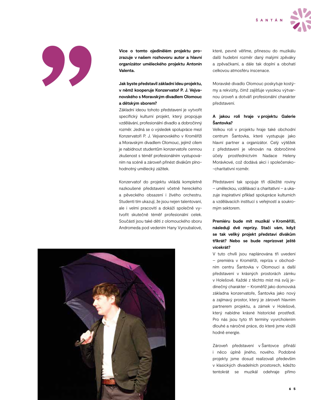 Leták Galerie Šantovka magazín - strana 65