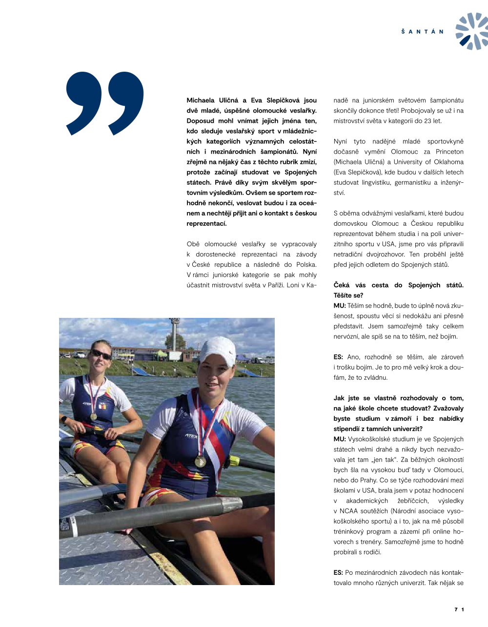 Leták Galerie Šantovka magazín - strana 71