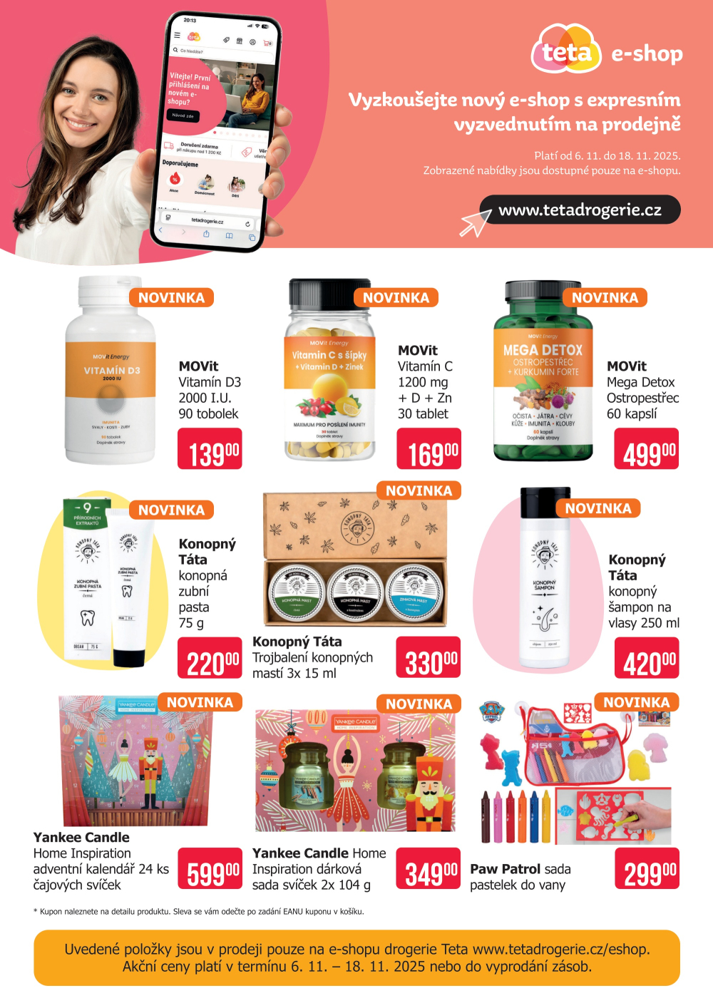 Leták Teta drogerie - Speciální nabídka e-shop - strana 1